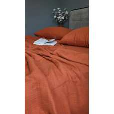 SHINE TERRACOTTA, MUSLIN (Плед 240*220см) SHINE TERRACOTTA, MUSLIN (Плед 240*220см)
