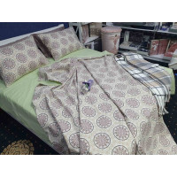 Етно салат, ранфорс нав 50*70(двостор.) (Полуторний)