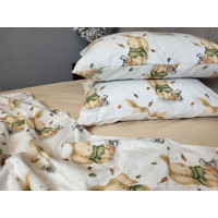 Вухастики/бежева пастель, Turkish flannel (Євро)