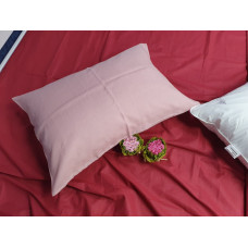 Наволочка - 1 шт. Пудровый, лен 100% (Набір 40*60см)