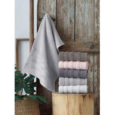 Рушники махрові VIP COTTON LUPEN, св.сірий (Сауна)