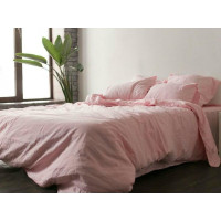 Нав. - 1 шт. Рожевий, льон 100% (Набір 50*70см)