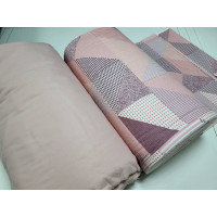 Печворк рожев./пудра, Turkish flannel (Євро)