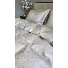 Сатин JACQUARD, CASPE GREY нав 50*70см (Двоспальний)