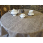 Скатертина Мармур беж, кругла (Діаметр 170см)