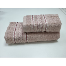Рушники махрові VIP COTTON FILIZ, фрапе (Сауна)