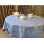 Скатертина Мармур блакитний, овал (Овал 130/170 см)