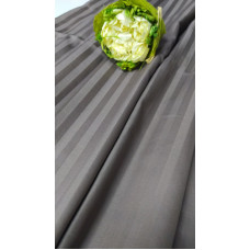 Набор наволочек 2 шт. Сатин Stripe PREMIUM, CACAO 1/1см (Набір 40*60см)