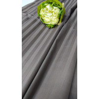 Набор наволочек 2 шт. Сатин Stripe PREMIUM, CACAO 1/1см (Набір 70*70см)