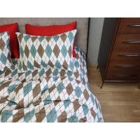 Ромб зелений, Turkish flannel (Полуторний)