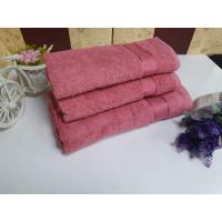 Рушник махровий, Кораловий 400гр/м2 (Баня 70/140см)