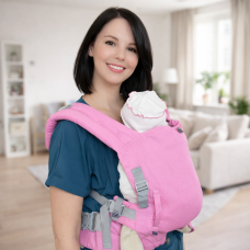 Ерго рюкзак від народження Adapt рожевий льон (0-18 міс)