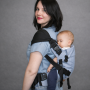 Ерго рюкзак для двійні 5 в 1 сірий