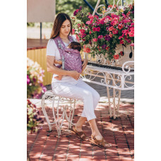 Май-слінг жакардовий бузковий Feathers