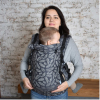 Ерго рюкзак від народження Adapt сірий Feathers (0-18 міс)