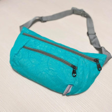 Поясна сумка бананка бірюзова Leaf