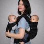 Ерго рюкзак для двійні 5 в 1 чорний