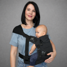 Ерго рюкзак для двійні 5 в 1 чорний