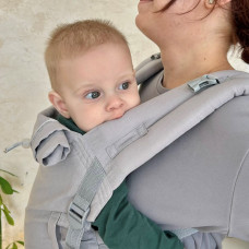 Лляний ерго рюкзак з народження Adapt світло-сірий (0-18 міс)