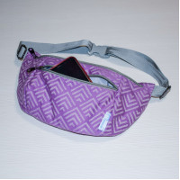 Поясна сумка бананка бузкова Geometry