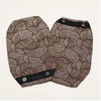 Накладки для смоктання шоколадні Leaf