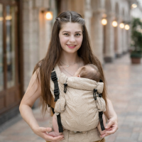 Ерго рюкзак від народження Adapt бежевий Hearts (0-48 міс)