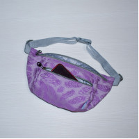 Поясна сумка бананка бузкова Feathers