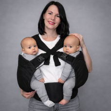 Ерго рюкзак для двійнят чорний
