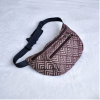 Поясна сумка бананка шоколадна Geometry