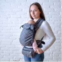 Поясна сумка бананка сіра Geometry