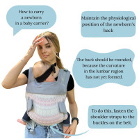 Ерго рюкзак від народження Adapt чорний Unicorns (0-18 міс)