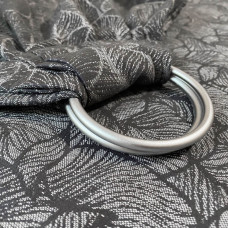 Слінг з кільцями жакардовий сірий Leaf