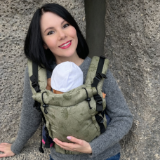 Ерго рюкзак від народження Adapt темна оливка Кульбабки (0-48 міс)