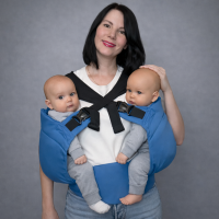 Ерго рюкзак для двійні синій