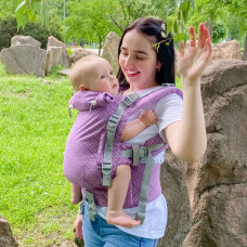 Ерго рюкзак від народження Adapt бузковий Geometry (0-18 міс)