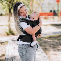 Ерго рюкзак від народження Adapt чорний льон (0-18 міс)