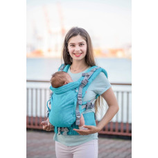 Ерго рюкзак від народження Adapt бірюзовий Feathers (0-18 міс)