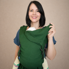 Ерго рюкзак від народження Adapt темно-зелений льон (0-18 міс)