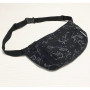 Поясна сумка бананка чорна Unicorns