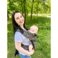 Май-слінг жакардовий сірий Unicorns