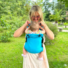 Май-слінг Univеrsal бірюзовий льон