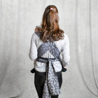 Май-слінг жакардовий сірий Feathers