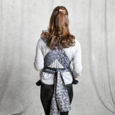 Май-слінг жакардовий сірий Feathers