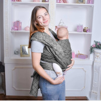 Тканий слінг шарф сірий Geometry Розмір 6