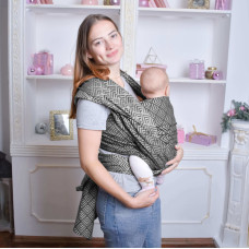 Тканий слінг шарф сірий Geometry Розмір 7