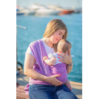 Тканий жакардовий слінг шарф бузковий Lily Розмір 4