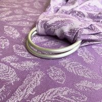 Слінг з кільцями жакардовий бузковий Feathers