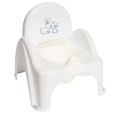 Горщик дитячий TEGA Зайчики стилізований під стільчик білий (KR-012-103)