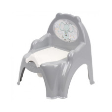 Горщик дитячий ТехноК Крісло зі з'ємною чашею та кришкою сірий (TH1294GRY)
