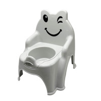 Дитячий горщик DOLONI TOYS №1 смайл світло-сірий (013317/01/10)